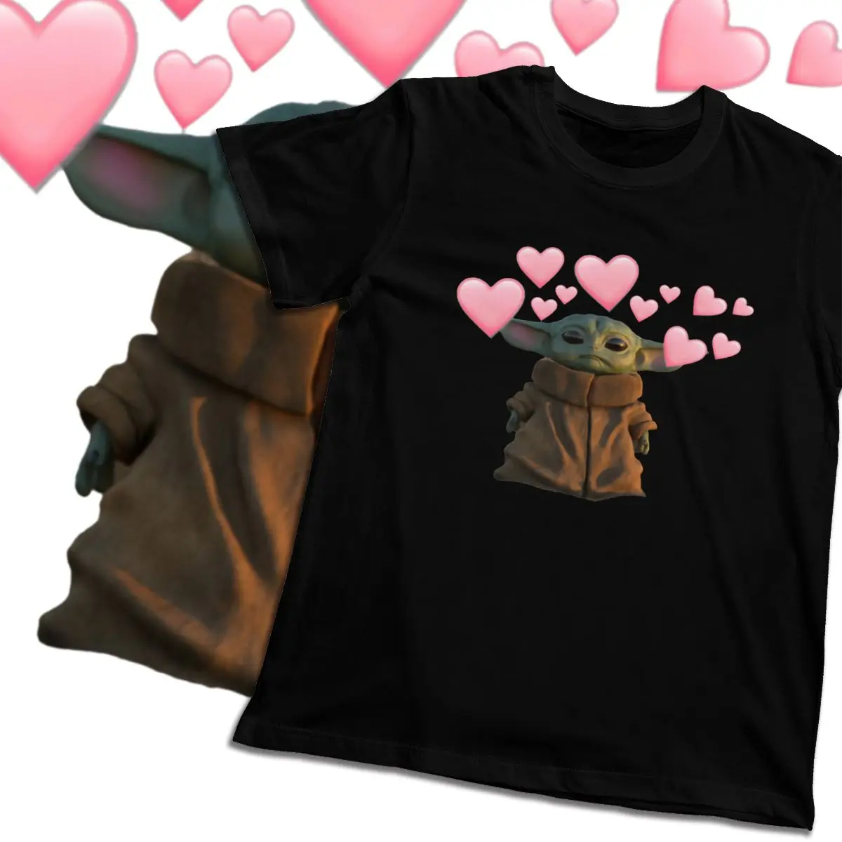Футболка из 100% хлопка с принтом мандалорский ребенок йода футболка Звездные