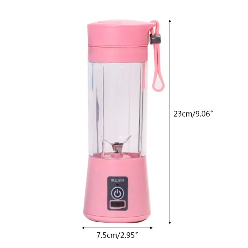

4/6 Blades Portable Blender Mixer for Smoothie Fruit Juice Milk Shakes with USB Rechargeable