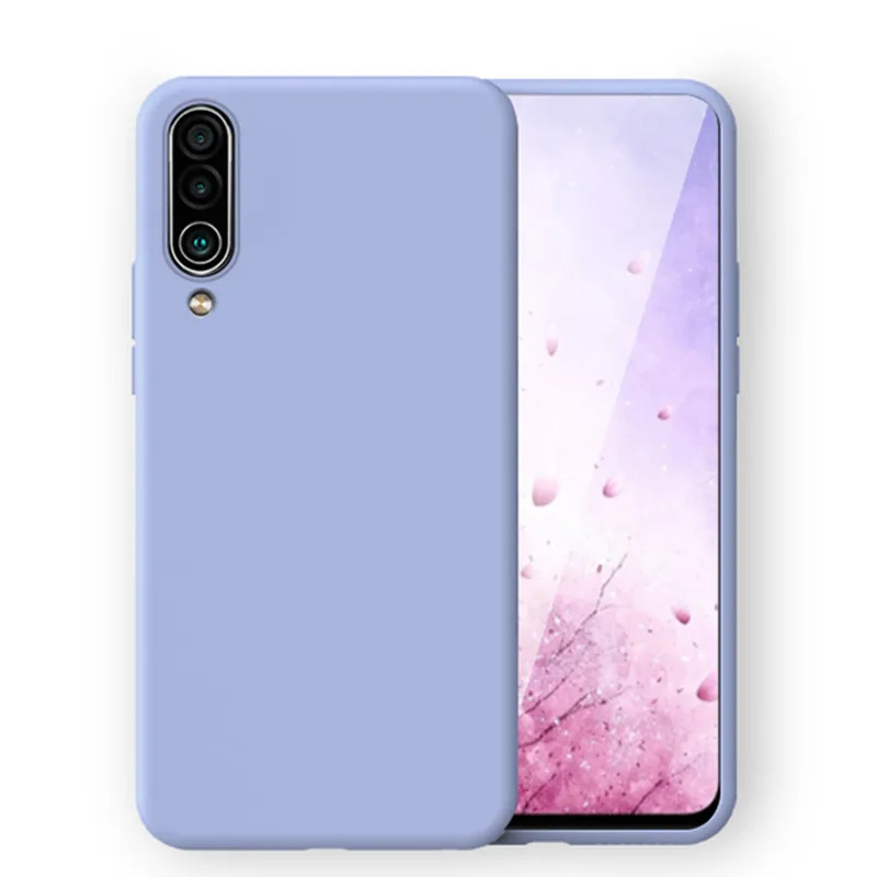 Жидкий силиконовый чехол для samsung A30s A50 A70 чехол противоударный бампер чехол TPU чехол для samsung Galaxy A30s A30 S A50 A70 чехол - Цвет: Lavender ash