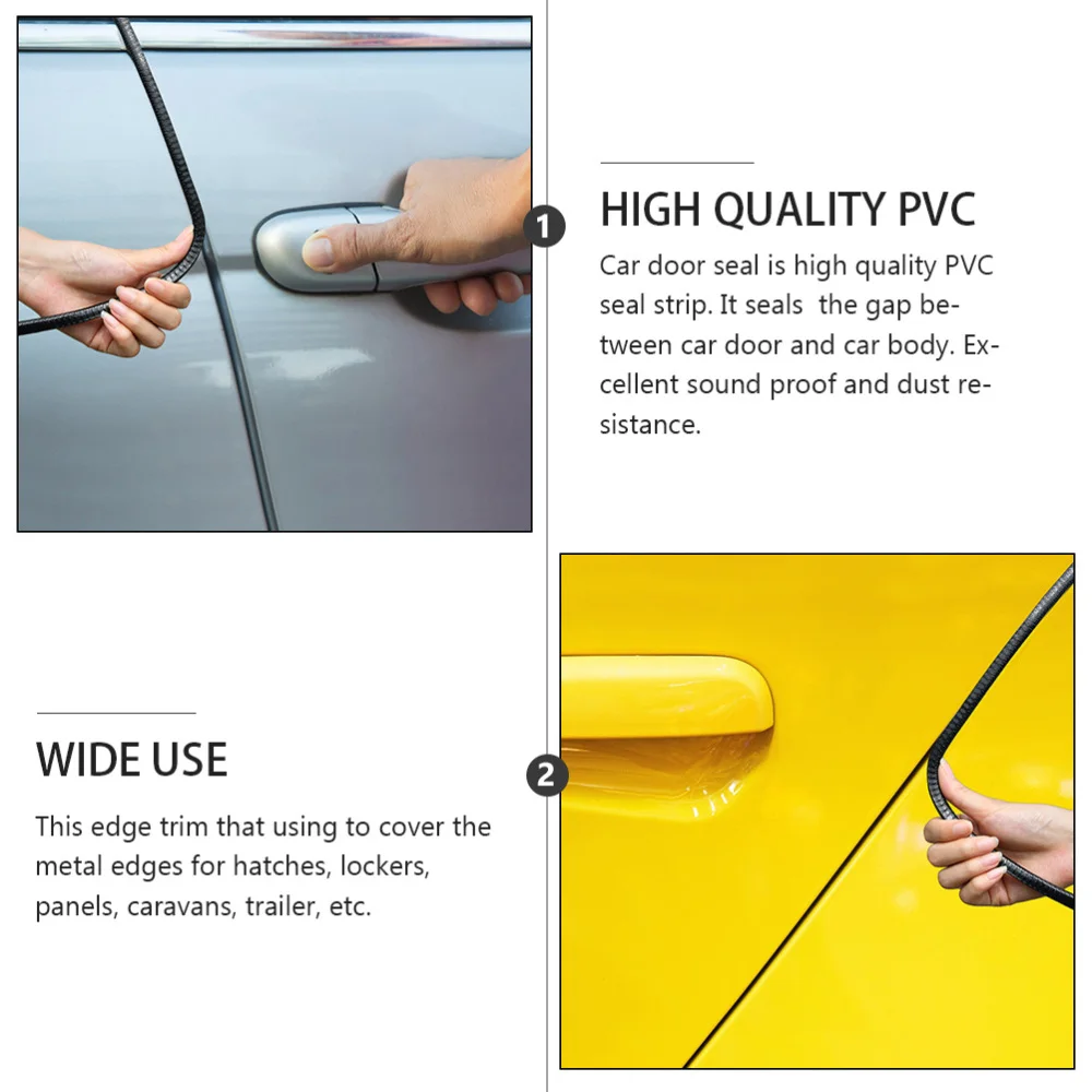 

5m Auto Anti-collision Bar Car Doot Edge Sealing Strip Scratch-resistant Tape