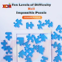 impossible puzzles for adults 10 level difficulty acrylic burning brain jigsaw puzzle educational toy brain teaser games toys