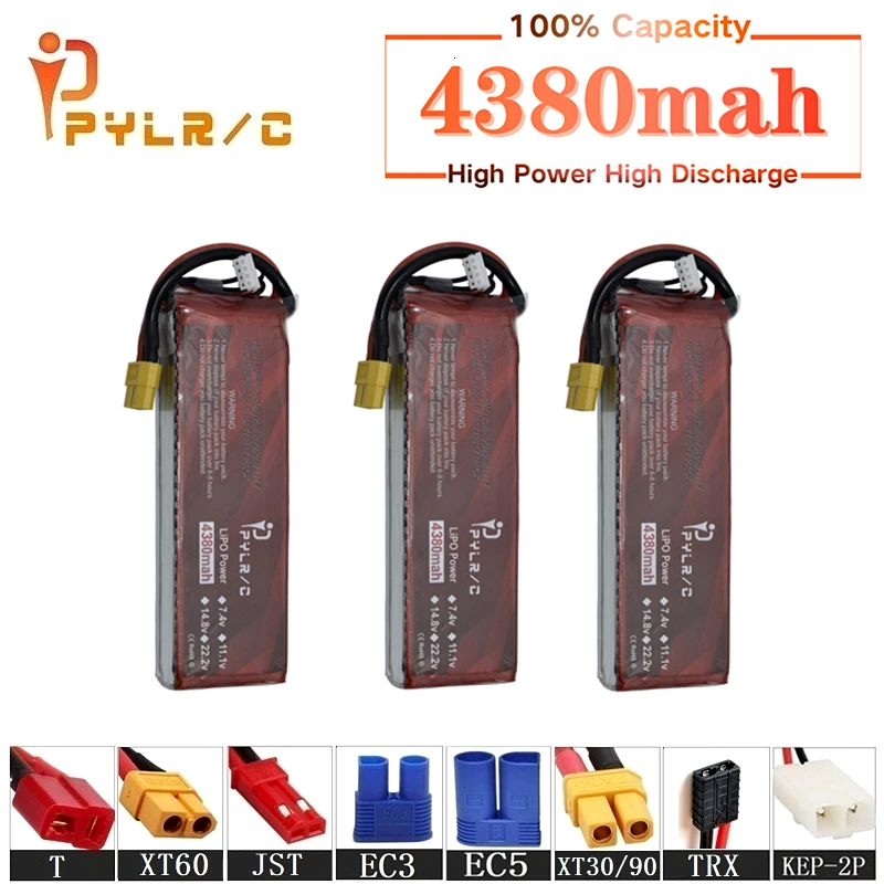 

High Rate 7.4v 4380mAh Lipo Battery For RC Helicopter Parts 2s Lithium battery 7.4v 35C RC Cars Airplanes Drones Battery T/XT60