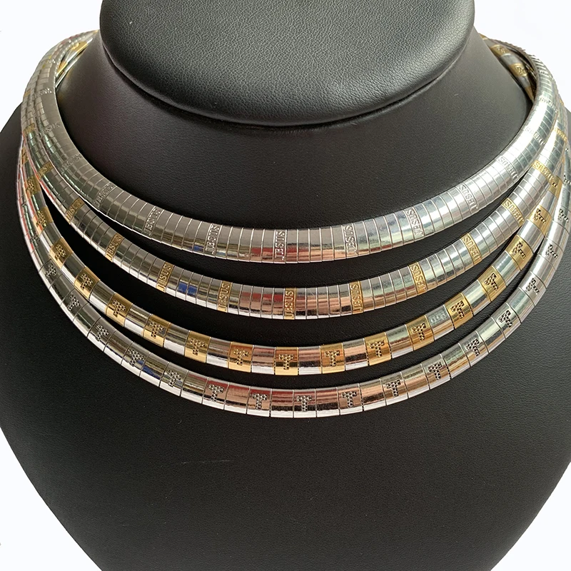 Ожерелье с надписью 8 мм для женщин чокер из нержавеющей стали ювелирные изделия