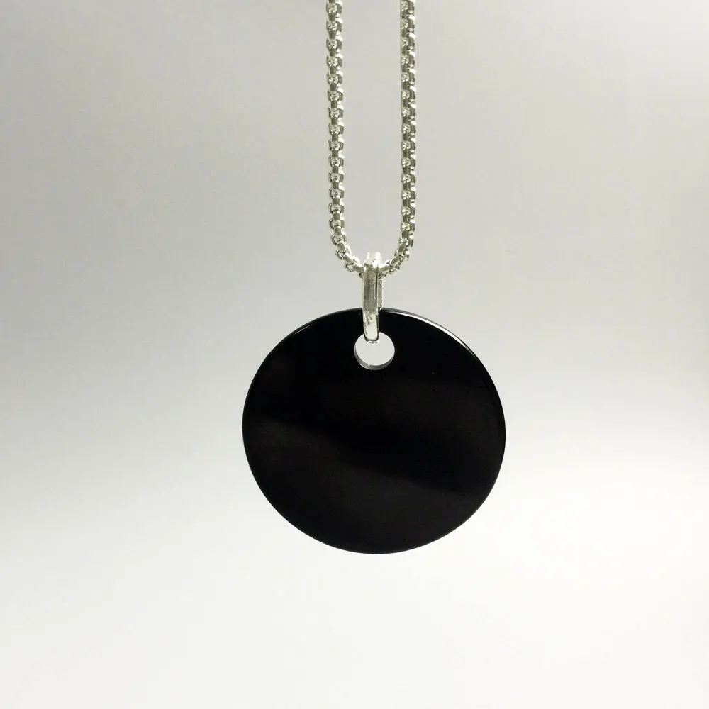 Подвески для дисков из розового золота колье стерлингового серебра 925 пробы с