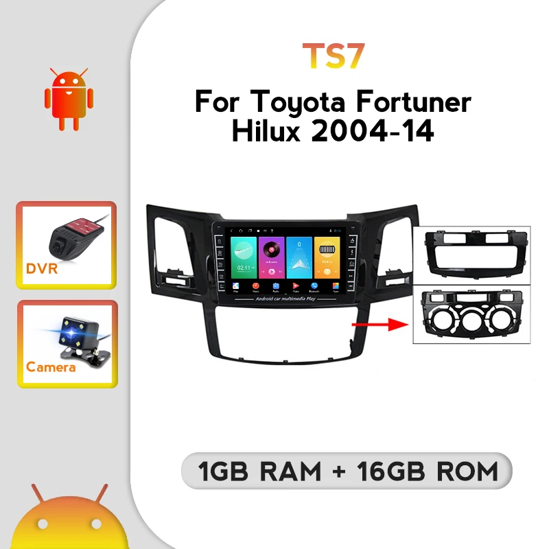 Автомобильное радио DVD мультимедийный проигрыватель 2DIN для Toyota Fortuner HILUX Revo Vigo 2008