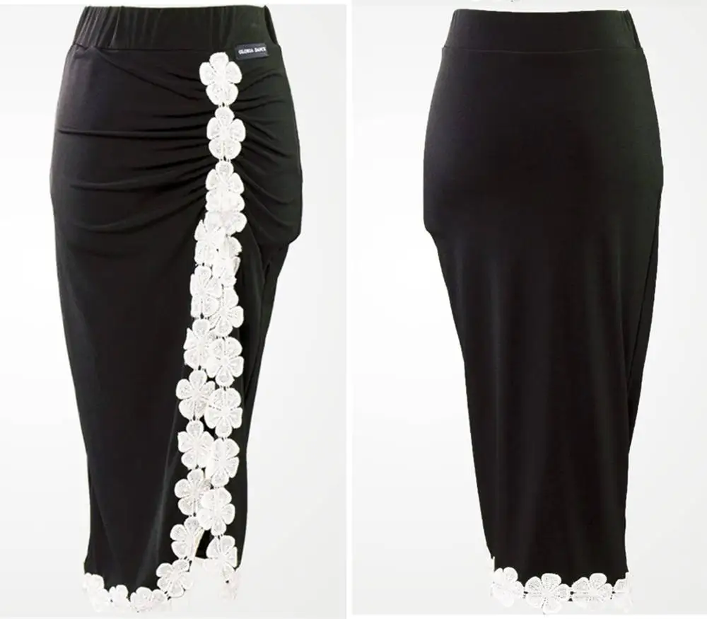 GD2028 детская одежда для латинских бальных танцев профессиональная кружевная юбка