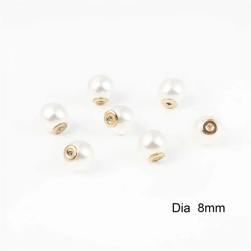 Ivory 8mm Hole 1mm 10 шт. белый цвет слоновой кости ABS жемчужные бусины очаровательные серьги-гвоздики задние пробки ушной столб гайки затычки для самостоятельного изготовления ювелирных изделий серьги База - Цвет: Ivory 8mm Hole 1mm