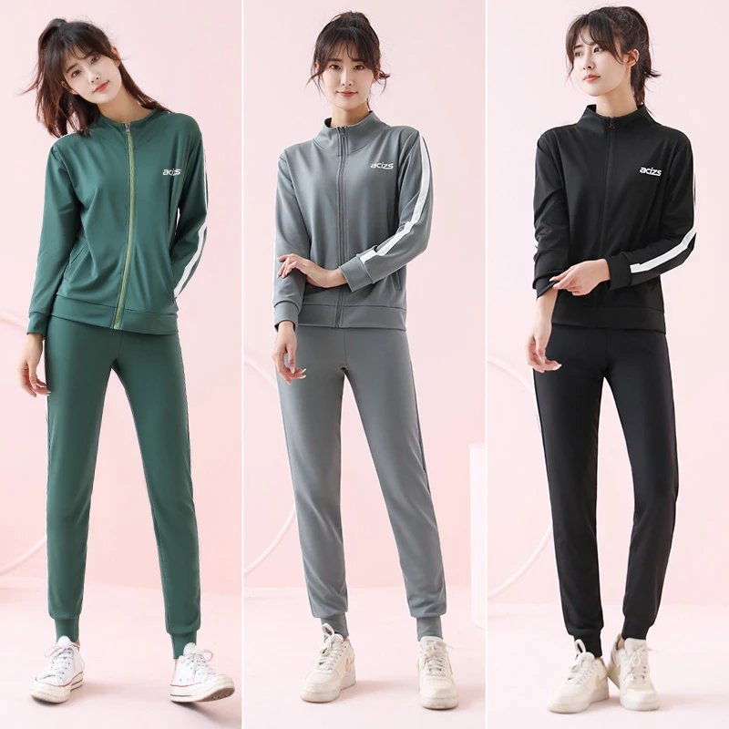 2021 Autumn And Winter Tracksuit 2pcs Women Ladies Running Tracksuit Sets Sports Pants Sets Sport Wear Casual Sports Suit Female