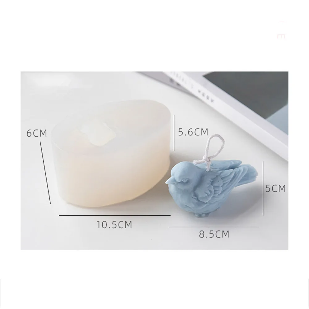 

3d Diy Retro Bird Shape Candle Mold Silicone Molds For Handmade Candle Making Soap Mold Scented Candle