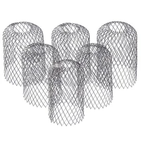 8 pack gutter shield expandable aluminum filter strainer to prevent clogging of leaves and debris