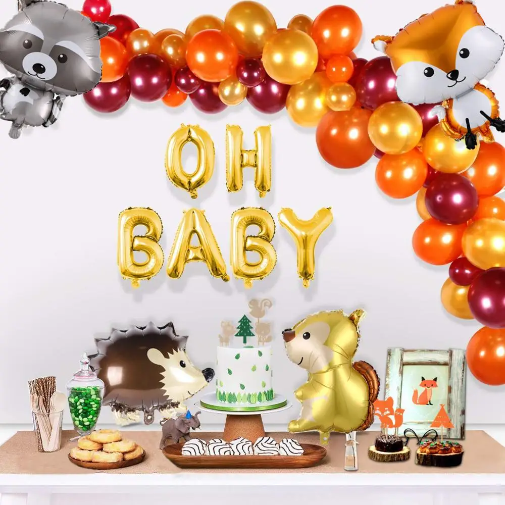 Вечерние воздушные шары в лесу вечерние декорации джунглях и сафари украшения