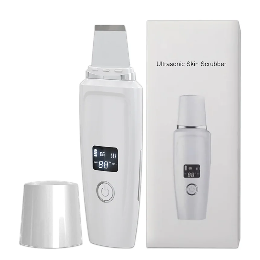 

Ultrasonic Skin Scrubber Ion Acne Blackhead Remover Peeling Shovel Cleaner Facial Massager Tightens Skin Machine Beauty Prodicts