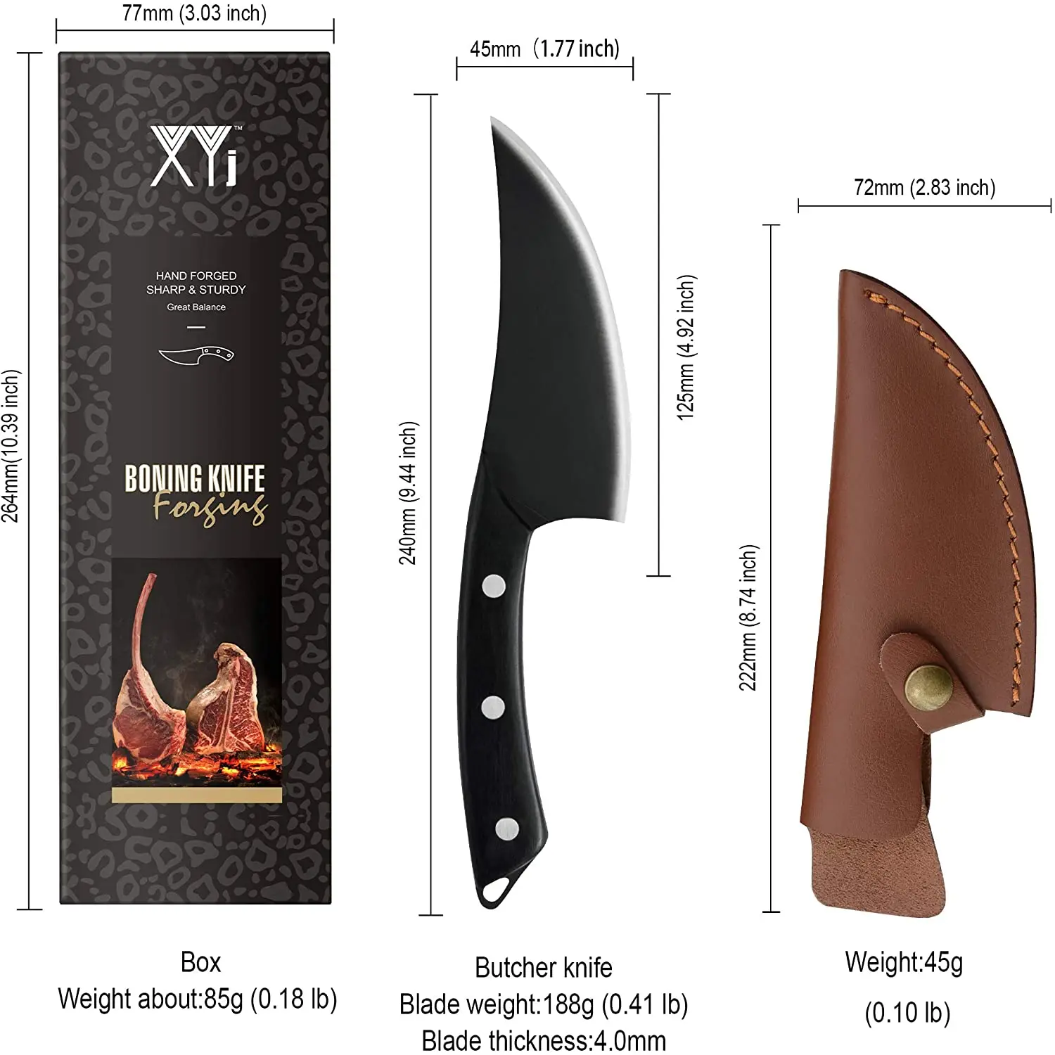 XYj 5 ''кухонный нож из нержавеющей стали для выживания в ножнах резьбы по коже