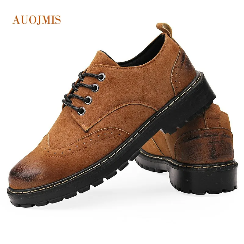 Ботинки мартинсы AUOJMIS Bullock низкие цветные в британском стиле ретро для