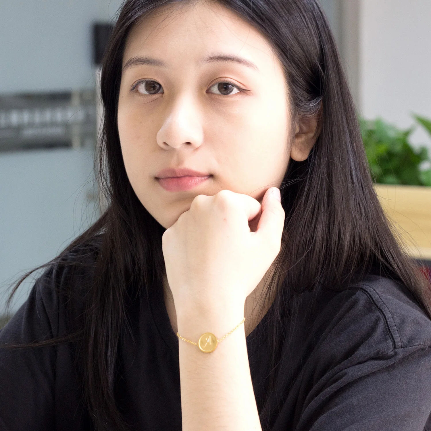 Роскошный новейший Черный Круглый браслет из ракушек браслеты нержавеющей стали