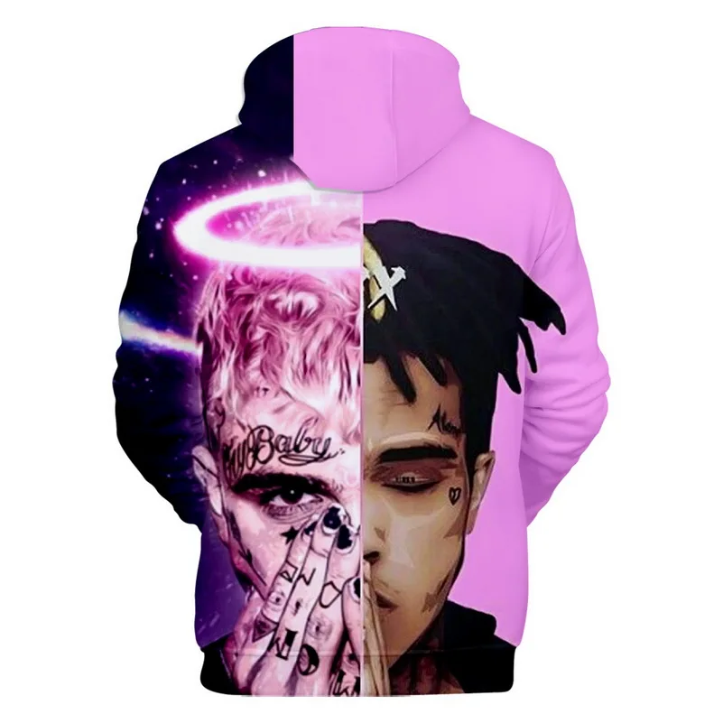 Xxxtentacion толстовки стиль для мужчин модный бренд узор принт 3d Досуг осенние толстовки длинный рукав хип хоп пуловер