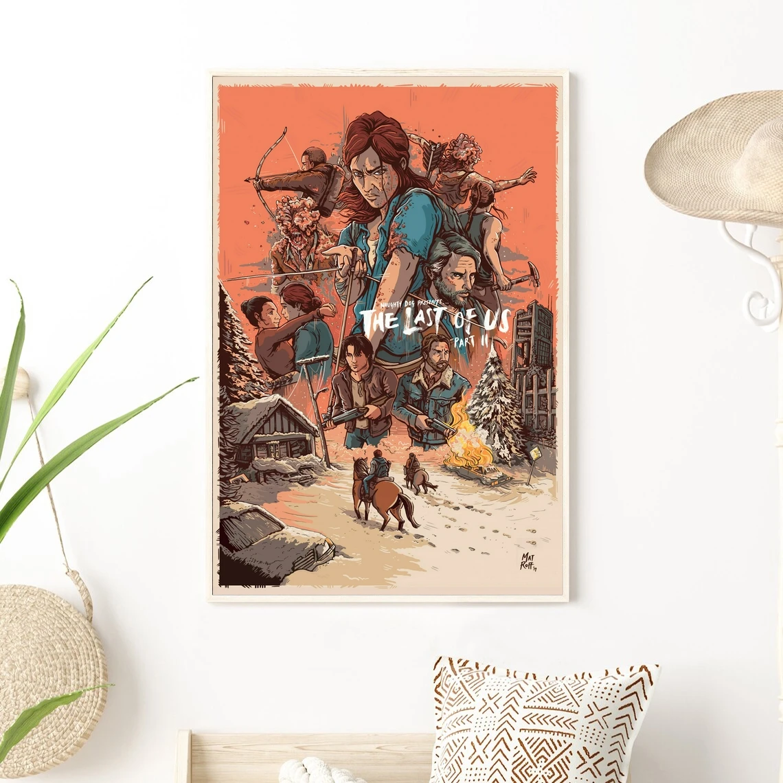 Игровой постер The Last of Us 2 PS4 эксклюзивная ролевая игра холст индивидуальный
