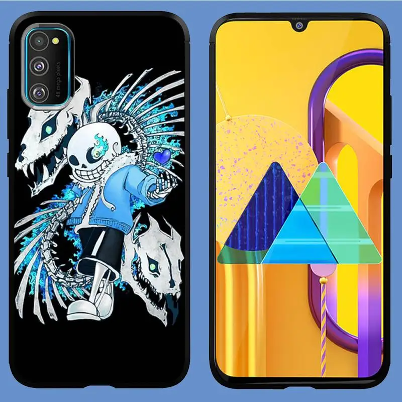 

undertale papyrus sans doggo Phone Case For Samsung S6 S7 S8 S9 S10 E S20 Edge plus lite 2019 Black soft nax fundas cover