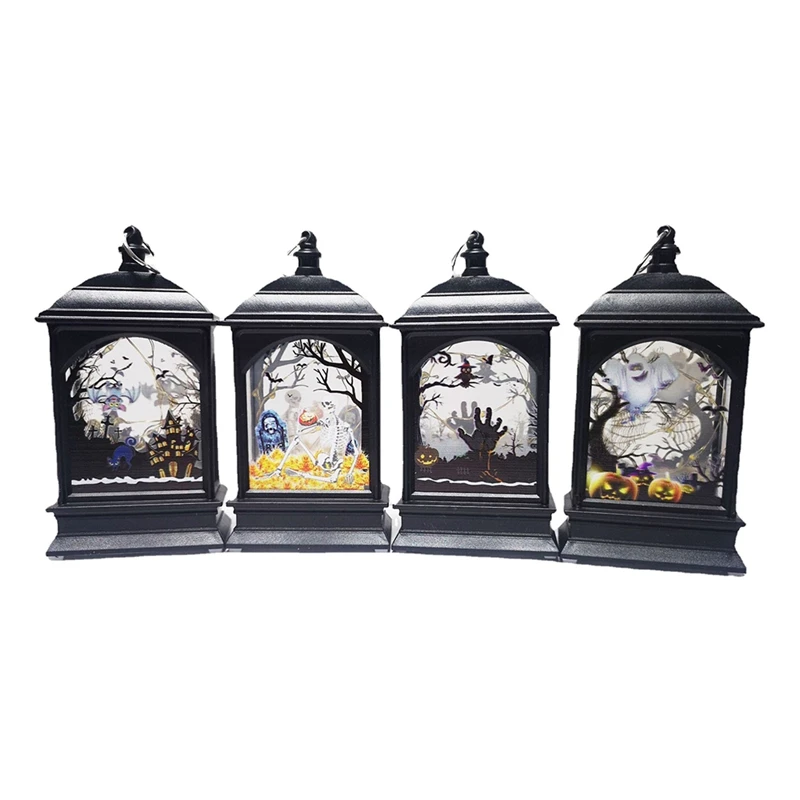 Светодиодный светильник для Хэллоуина фонарь реквизит украшения лампы и фонари