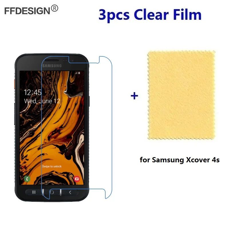 Мягкая пластиковая защитная пленка для Samsung Galaxy Xcover 3 шт. из фольги экрана 4G390F LCD