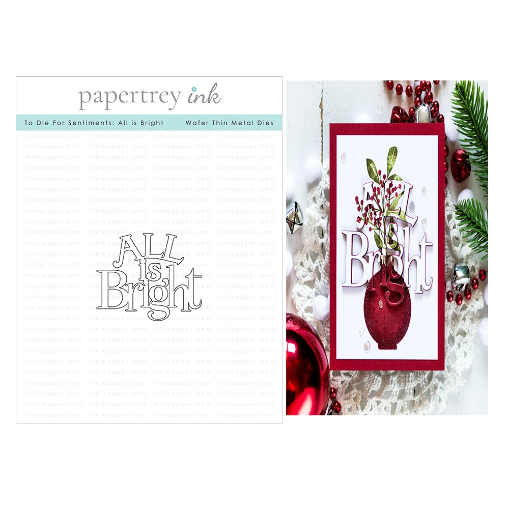 

All is Bright Metal Craft Cutting Dies for Diy Scrapbooking Paper Diary Decoration Manual Handmade for 2021 Embossing Arrival
