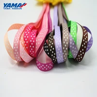 yama polka dot ribbons 9mm 100yardsroll polyester grosgrain ribbon for crafts wedding party gift packing diy accessories
