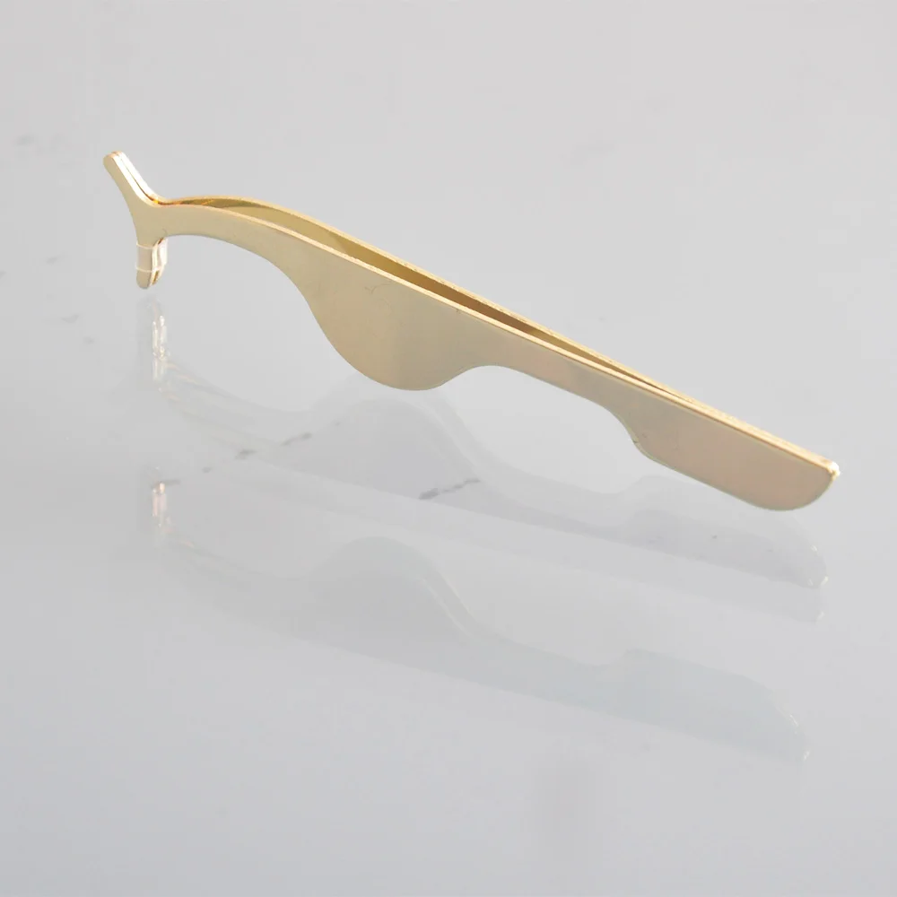 Оптовая продажа 100 шт./упак. пинцеты для накладных ресниц из нержавеющей стали