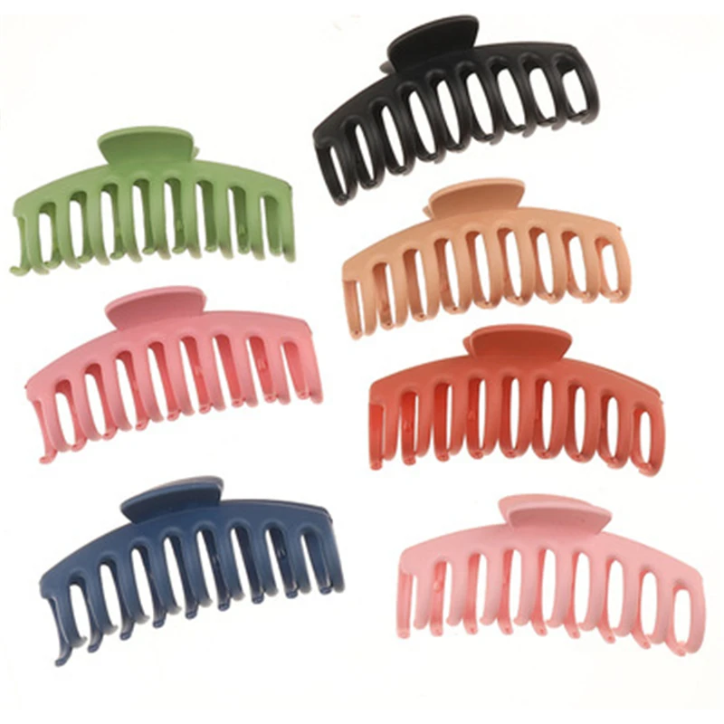 

Elegant Hair Clip Solid Big Hair Claws Frosted Acrylic Hair Clips Hairpins Barrette Headwear For Women Girls Hair Accessories