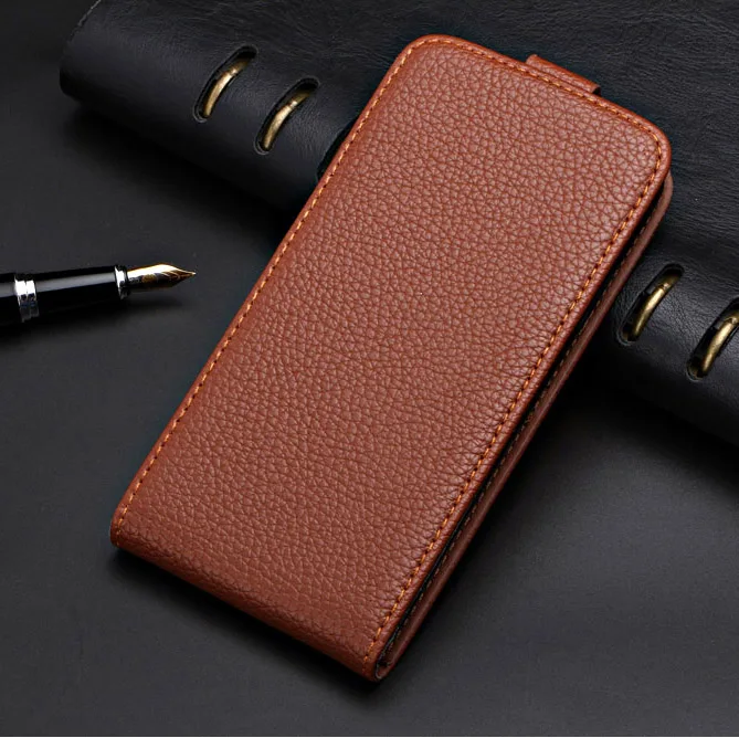 На BQ 5707G чехол бизнес винтажный кожаный флип-чехол для BQ BQ-5707G Next Music чехол специальный чехол PU простая милая сумка для телефона - Цвет: Brown lizi