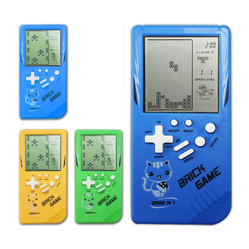 

Portable Game Console Tetris Handheld Game Players LCD Screen Electronic Game Toys Pocket Game Console Classic Childhood Gift