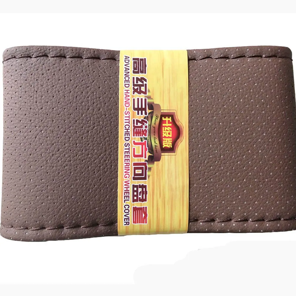 Универсальный автомобильный чехол на руль DIY нескользящий Стайлинг Руль