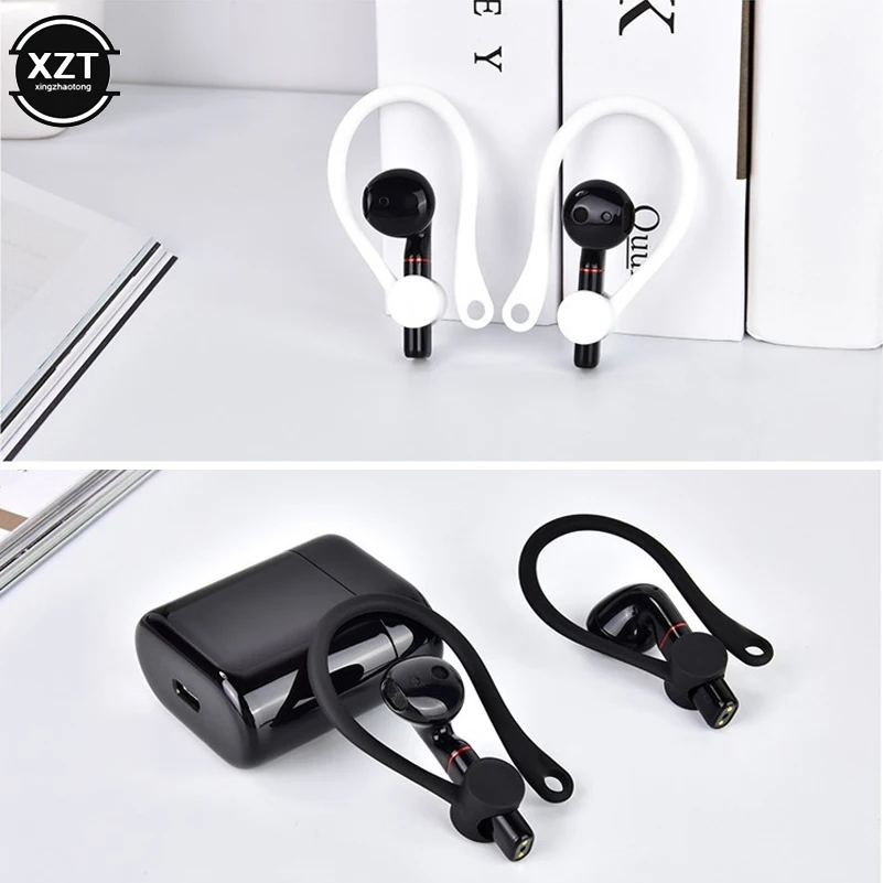 Мягкие Беспроводные наушники с защитой от потери ушной крючок для Apple AirPods