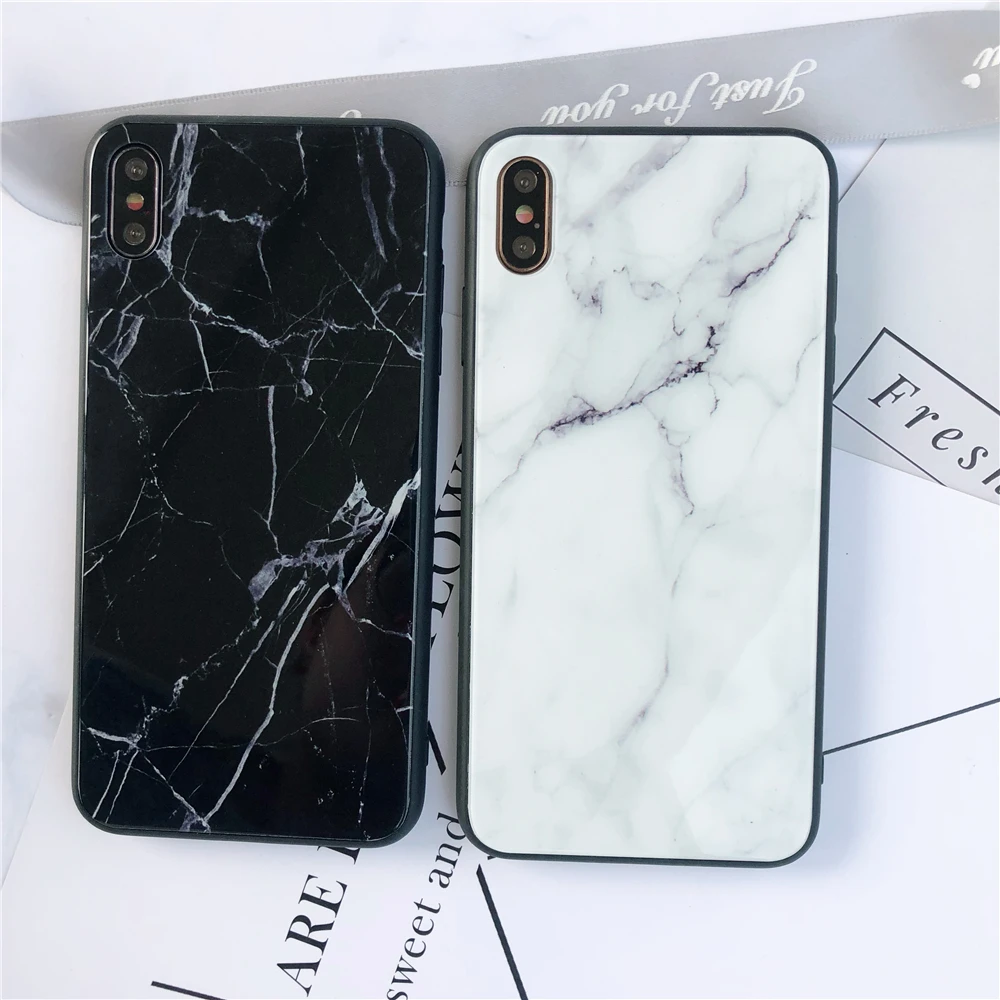 KQJYS градиентный красочный стеклянный чехол для iPhone X Xs Max XR задняя крышка