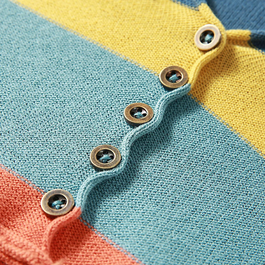 

Casual Women Cotton Sweatshirt Hoodie Autumn Winter Long Sleeve Tops Female Pullover 2020 Rainbow Stripes Loose Woman Hoodies