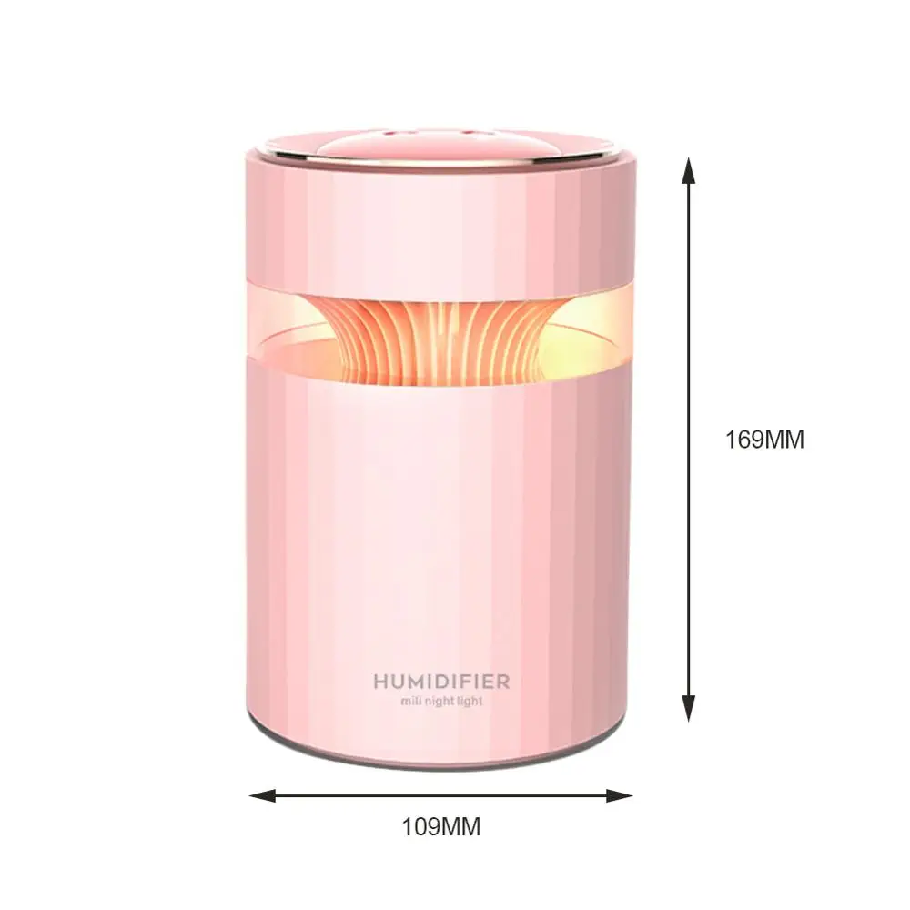 

Small Mist Humidifier with Multicolor LED Night LightUSB Super Quiet Desktop Humidifier for Home Office Desk Travel Car