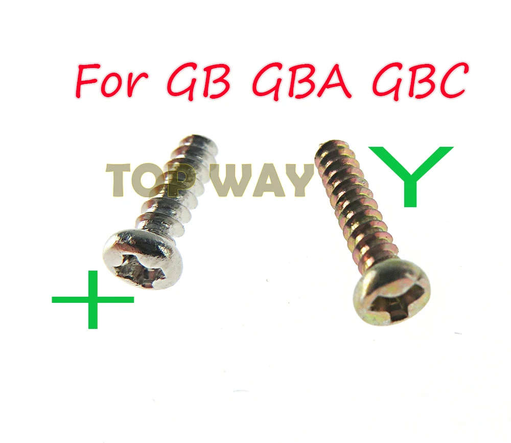 500PCS Replacement For Gameboy + screws cross Y Tri Wing Screw GB GBA GBC Game Console Shell Case Triangle Screws | Электроника