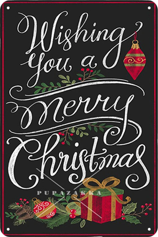 

Christmas Steak Spaghetti Latte Eggs&Bacon Metal Sign Plaque Vintage Wall Decor for Pub Club Man Cave Bar Decoration Tin Plates