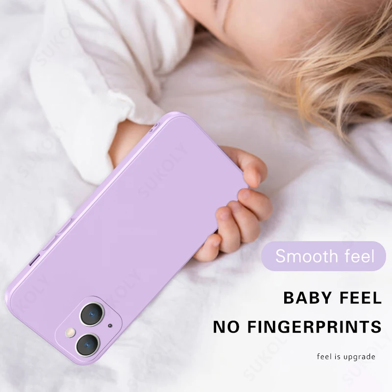 Case For iPhone 11 14 12 13 Pro Max SE 2 2020 7 8 Plus X XS MAX XR 12 13 Mini Cute Candy Color Couples Soft Silicone Cover