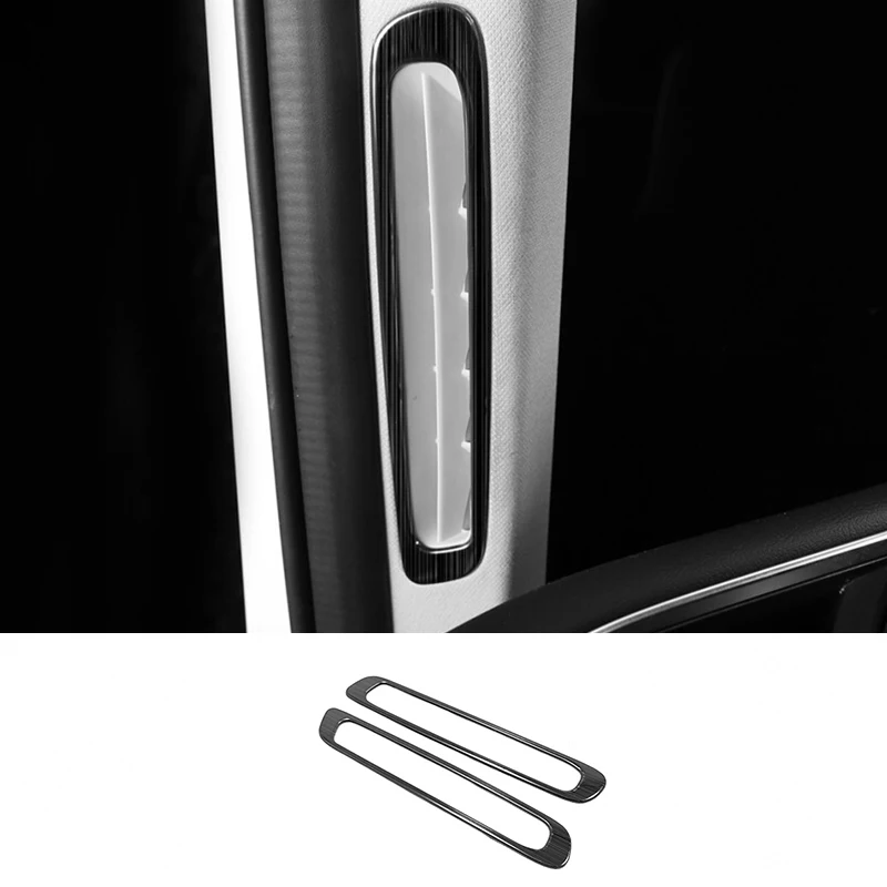 

For Mazda 3 2019 2020 Stainless steel Car interior A-pillar Speaker horn ring Cover Trim Sticker Car Styling Accessories 2pcs