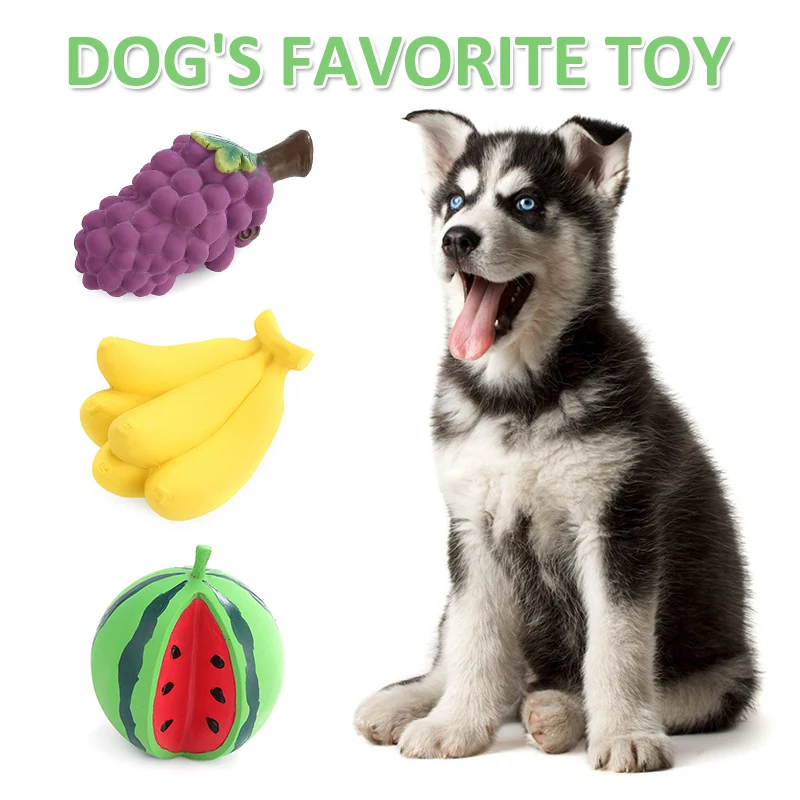 1 шт. собака жевательные фруктовые писк игрушка для кошки домашних животных из