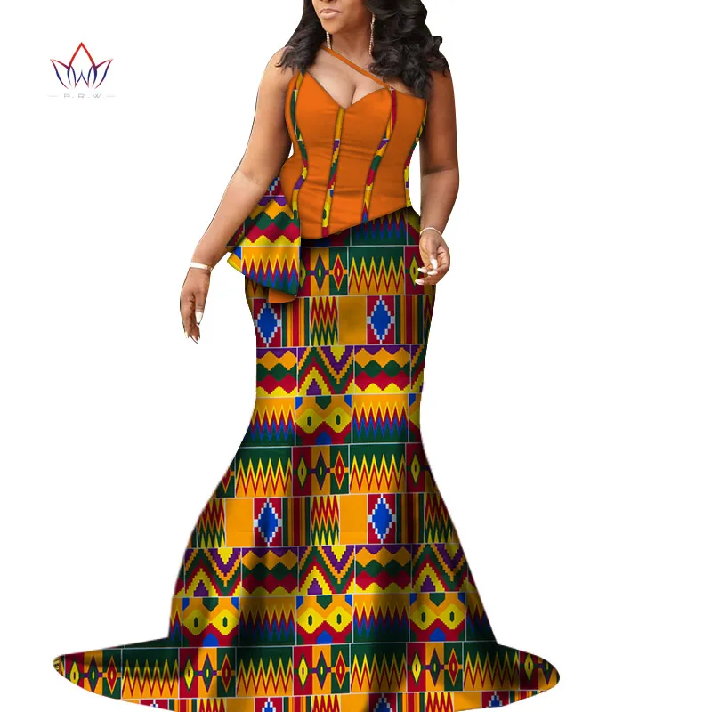 African Clothes For Women Traditional Plus basin riche female Dress elegant wedding dresses for women Rich bazin Wear 3xl WY7520