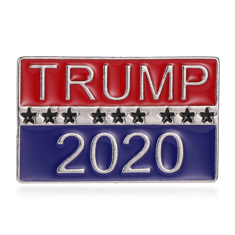 Брошь в стиле американских выборов с креативным буквенным принтом trump 2020 мужской