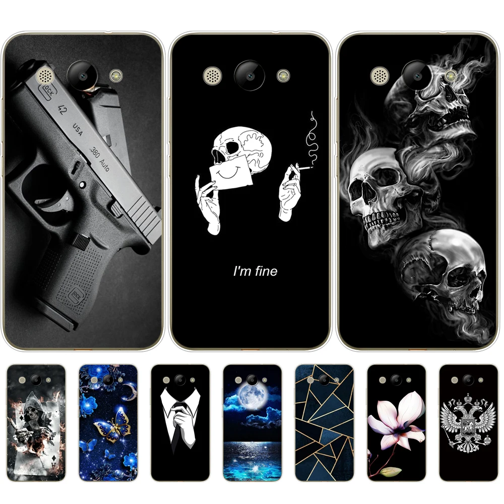 

For Huawei Y3 2017 Case Soft Silicone Huawei Y3 2017 Transparent Back Cover 5.0'' TPU Y 3 2017 Phone Cases