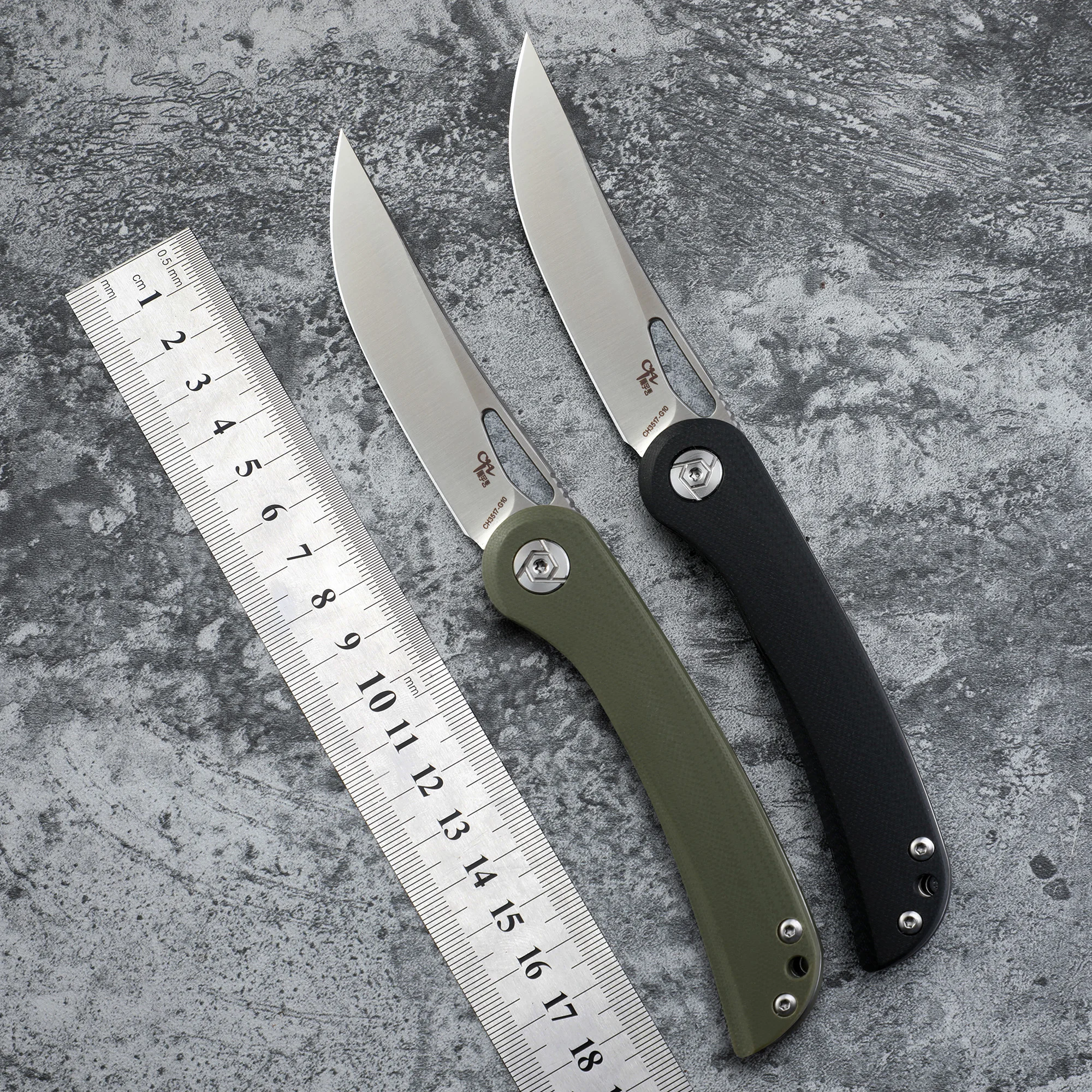 

CH3517 G10 Handle D2 Steel flipper Folding Knife Camping survive Hunting Hiking Pocket EDC Tool Fruit Knives