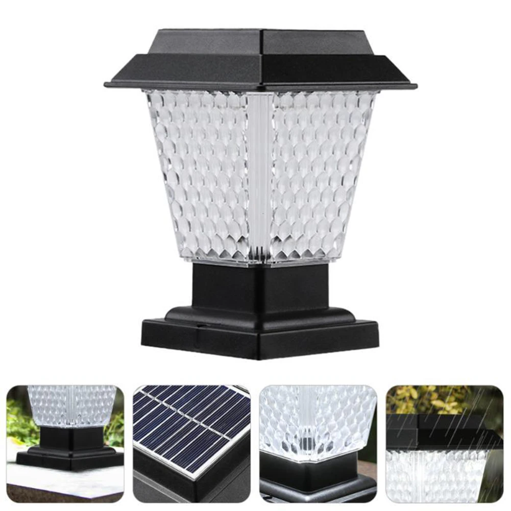 

Solar Post Cap Lights Outdoor Garden Fence Lamp Yard Post Pillar Lamp Auto ON/OFF Wireless Post Lights Garden Decoration