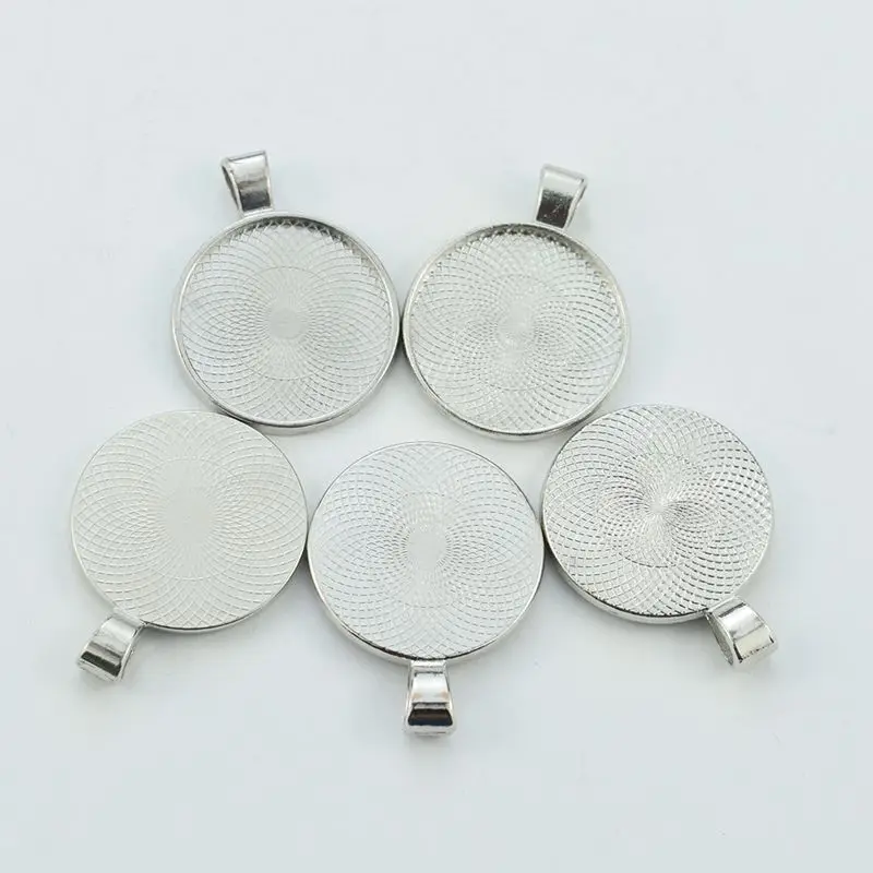 5 шт. круглый стеклянный кабошон 25 мм|Ювелирная фурнитура и компоненты| |