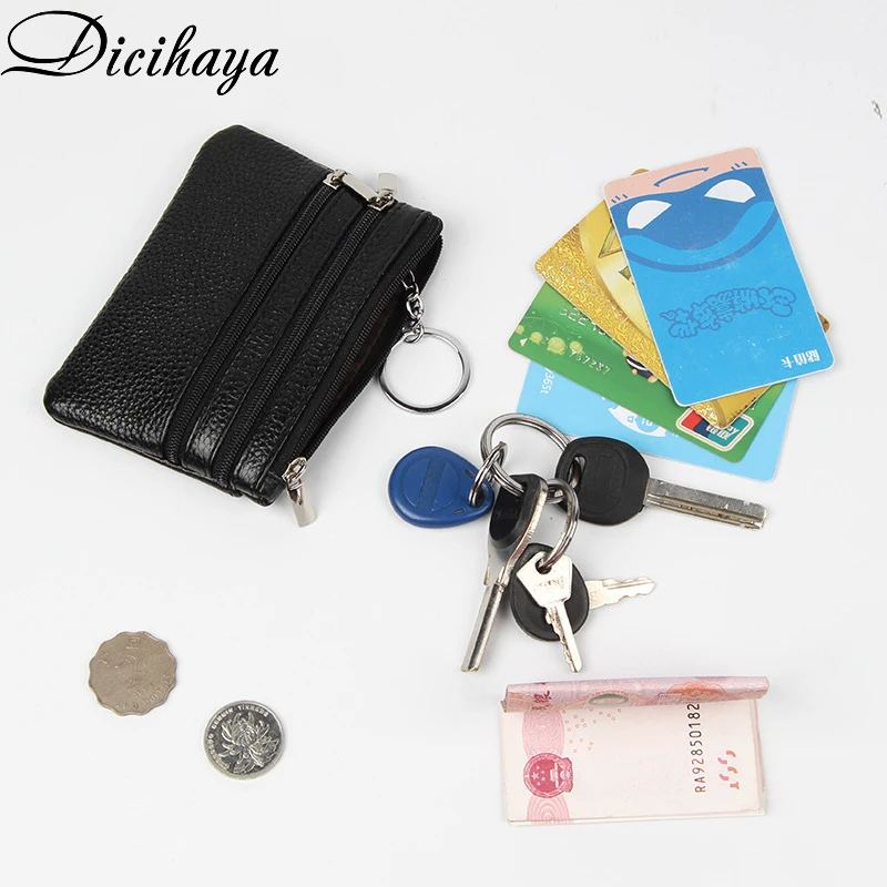 

Fashion Leather Women Wallet Clutch One/Two Zipper Female Short Lady Women's Wallet Small Coin Purse Soft Mini Card Cash Holder