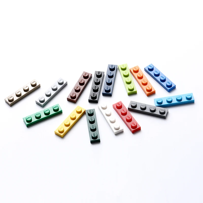 100g Bulk Parts 1x4 Thin Bricks Building Blocks Plastic base Plate MOC Figure Model Assemble Educational Toys for Children 3710 |