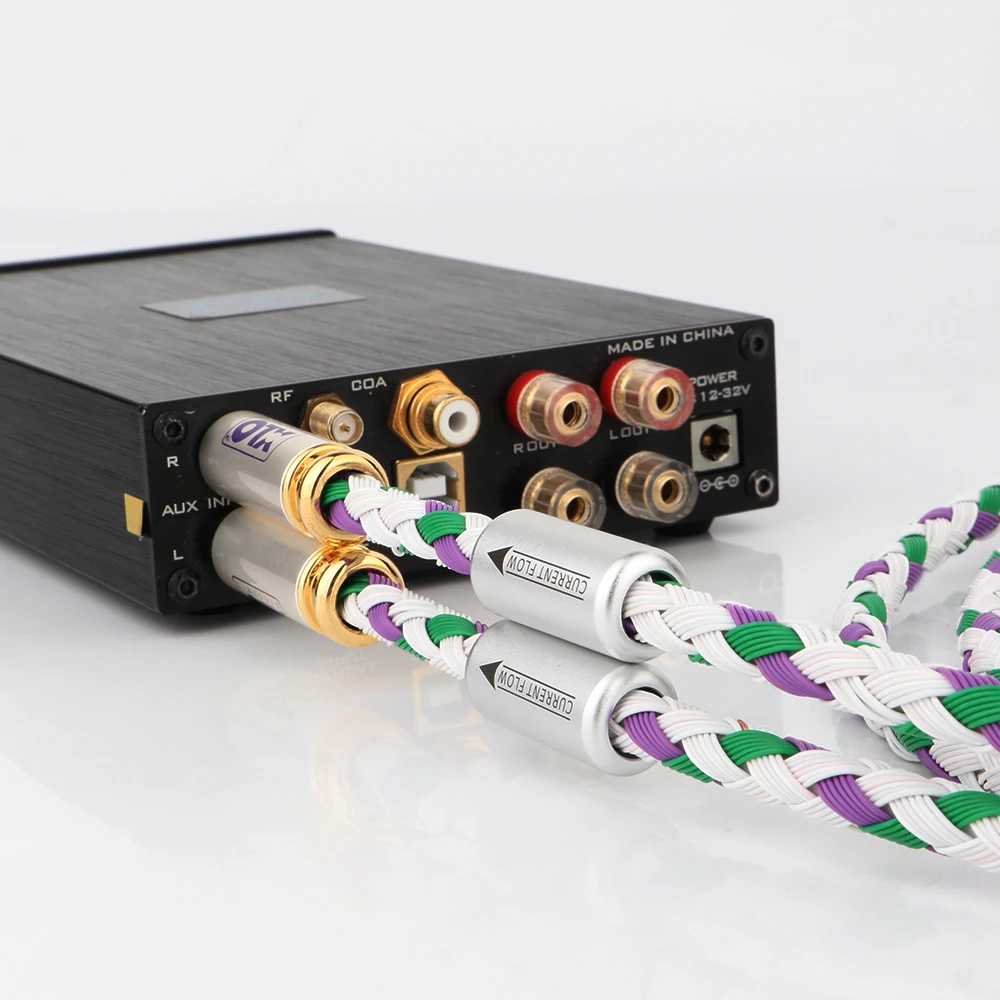 

Pair XLO Reference 3 R3-1 hifi audio cable RCA to RCA interconnect cable with Gold plated RCA Plug HiFi extension cord