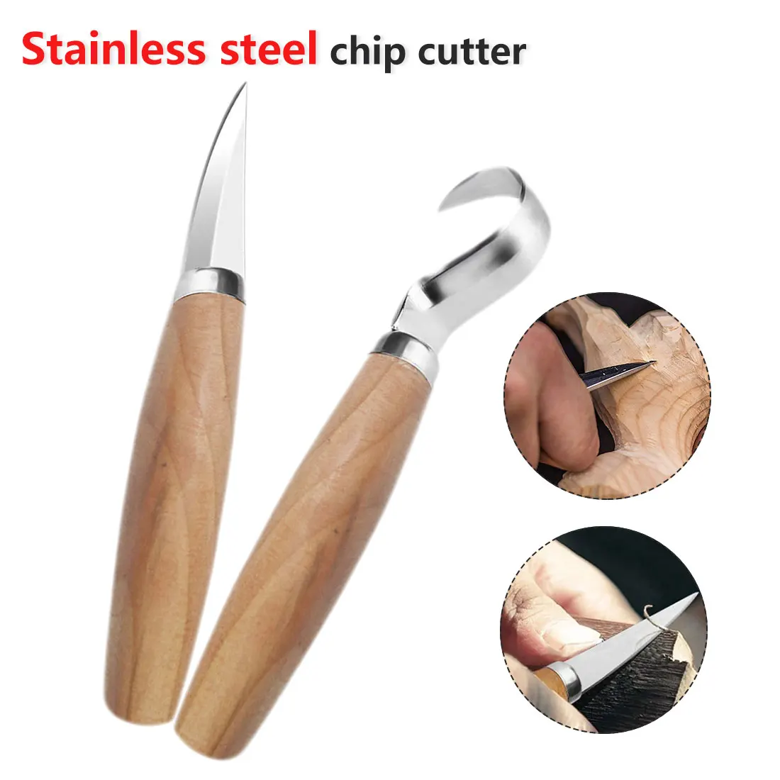 Деревообрабатывающий скульптурный 2 шт./компл. из нержавеющей стали сделай сам